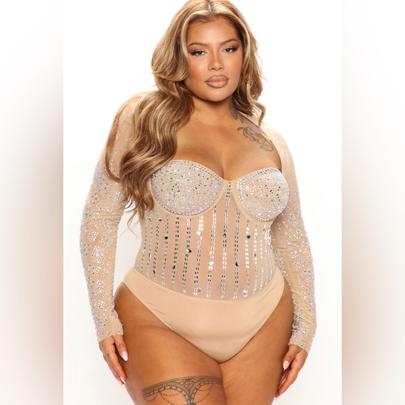 Rhinestone bodysuit - Picture 1 of 2